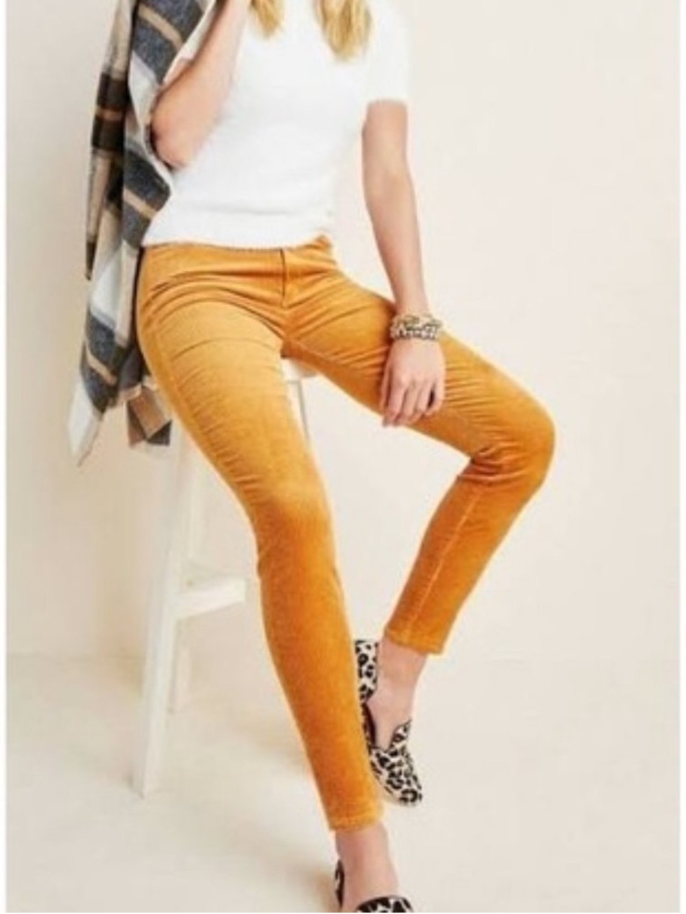 PAIGE Hoxton Ankle Skinny Wide Corduroy Jeans Size 29